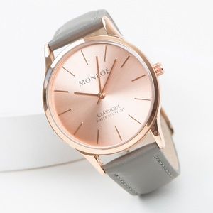 🌹Monroé Classique Watch In Sunburst Solérose ⌚️